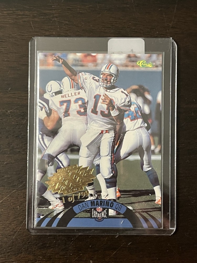 RARE Classic Dan Marino #10 Miami Dolphins 1995 NFL Super Bowl XXX 1/799