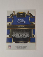 2024 Panini Select – Concourse Gary Carter #65 Orange Flash Prizm