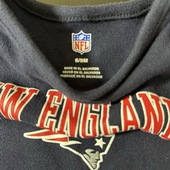 NEW ENGLAND PATRIOTS Baby Navy Blue one piece NFL Football 6-9 Months
