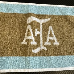 Adidas Argentina AFA National Team Fan Towel KE6159 White Light Blue Gold NWT