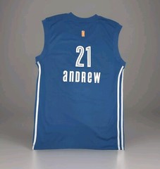 Minnesota MN Lynx WNBA Andrew #21 Jersey Adidas Adult Mens Small / Womens Medium