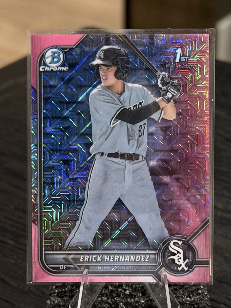 2022 Bowman Chrome – Prospects Erick Hernandez #BCP-181 Pink Mojo Refractor /199