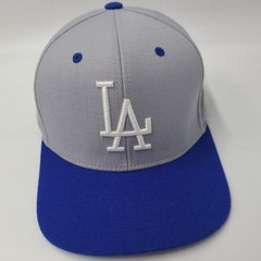 Los Angeles Dodgers Hat Snapback American Needle Gray Blue MLB Wool Blend Men