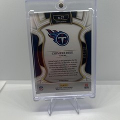 2025 Panini Select – Concourse Chimere Dike #27 White Shock Prizm /799 (RC)