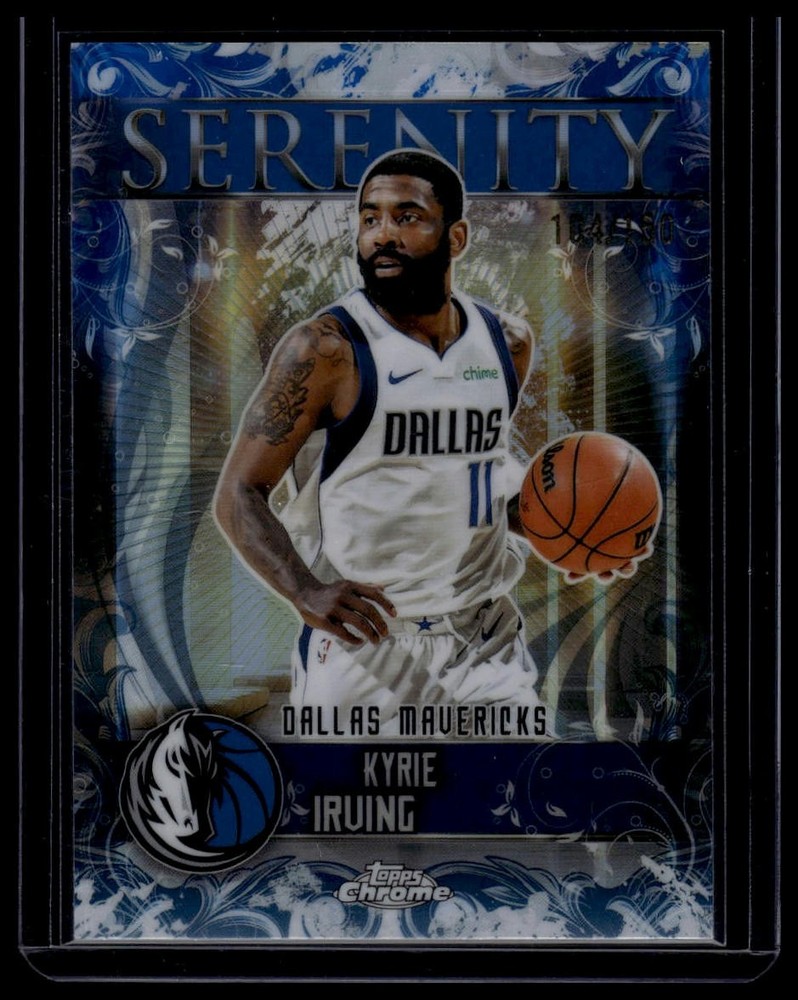 2025-26 Topps Chrome #SY-6 Kyrie Irving Serenity Blue Refractor #/150