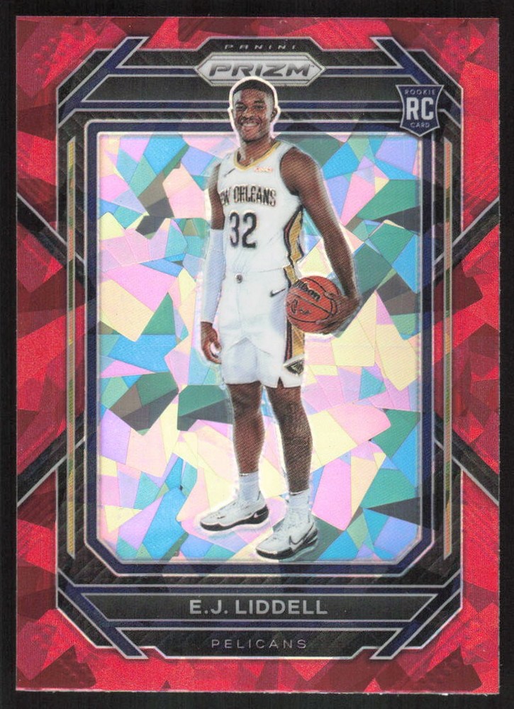2022-23 Panini Prizm Prizms Red Ice E.J. Liddell #251 New Orleans Pelicans
