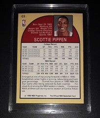1990-91 SCOTTIE PIPPEN Chicago Bulls NBA Hoops Basketball Card #69