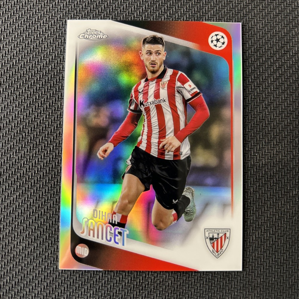 2025-26 Topps Chrome Uefa Club Competitions – Oihan Sancet #195 Refractor