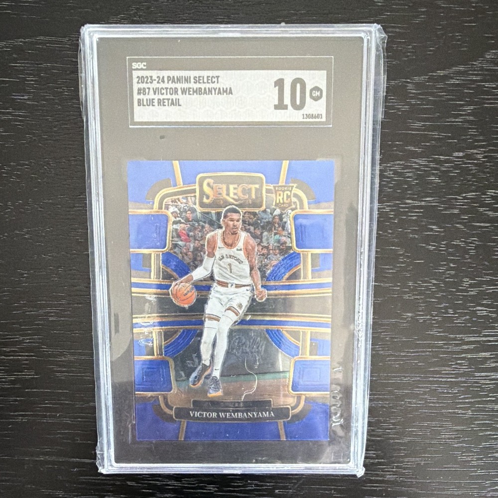 Panini 2023-24 Select Victor Wembanyama #87 Concourse Blue Retail RC SGC 10