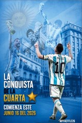 Póster Fan Art Argentina 2026 – 11” x 17” HD – Tributo a la Cuarta
