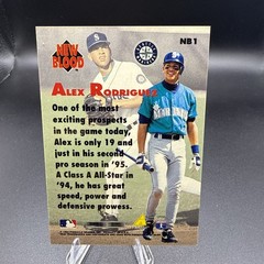 1995 Pinnacle – New Blood Alex Rodriguez #NB1