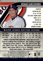 2001 Topps Fusion Finest Stat #172 Nomar Garciaparra Boston Red Sox