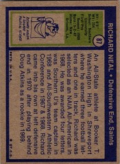 1972 Topps #87 Richard Neal