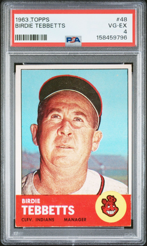 1963 Topps – Birdie Tebbetts #48 PSA 4 GRADED ON 6/16/2026