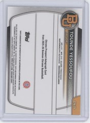 2025 Topps Bowman Chrome Tounde Yessoufou #CPA-TY Blue XFractor /150 Auto
