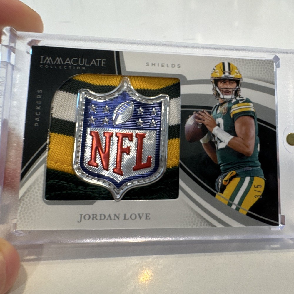 Panini 2024 Immaculate Collection Jordan Love Packers NFL Shields IL-JLE 3/5!