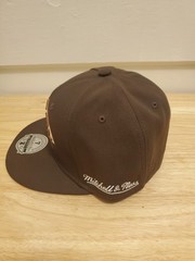 Mitchell & Ness Boston Bruins FIitted Hats Brown & Black Pair Of 2 Hats Size 7