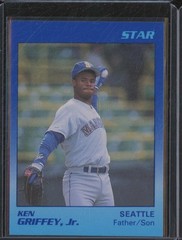 1989 Star Dark Blue/Light Blue White Back KEN GRIFFEY JR RC Rookie Card BIN73