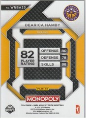 2024 Panini Prizm Monopoly WNBA #WNBA23 Dearica Hamby All-Star