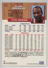 1993-94 NBA Hoops 5th Anniversary Clyde Drexler #176 HOF 0bn8
