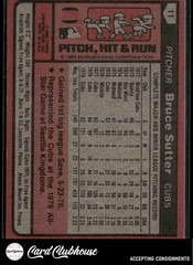 1980 Topps Burger King Pitch, Hit & Run #11 Bruce Sutter