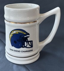 Vintage San Diego Chargers Football Team Beer Stein Mug USA Made (5 3/4&Prime; tall)
