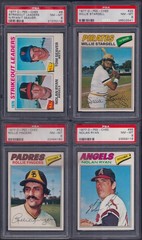 PSA 8 1977 OPC O-pee-chee Topps #115 Mark Fidrych Detroit Tigers RC; 1-CARD ONLY