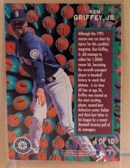1996 Fleer SOARING STARS #4 Ken Griffey Jr Mariners RARE ETCHED FOIL INSERT
