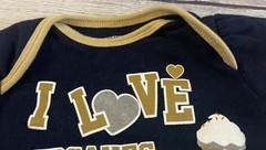 Milwaukee Brewers Baby Girl Bodysuit 6-9 Months MLB Baseball Navy Blue Snap