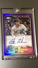 Hunter Goodman 2024 Topps Chrome True Purple Rookie Auto #d/250 Color Match
