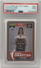 Caitlin Clark 2024 Panini Instant WNBA DN1 Draft Night Fever PSA 9 Rookie RC QTY
