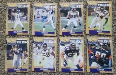 Minnesota Vikings 2000 Police Football Card Set (8 Card Complete)