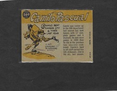 1960 Topps Baseball #569 Camilo Pascual All-Star, Washington Senators
