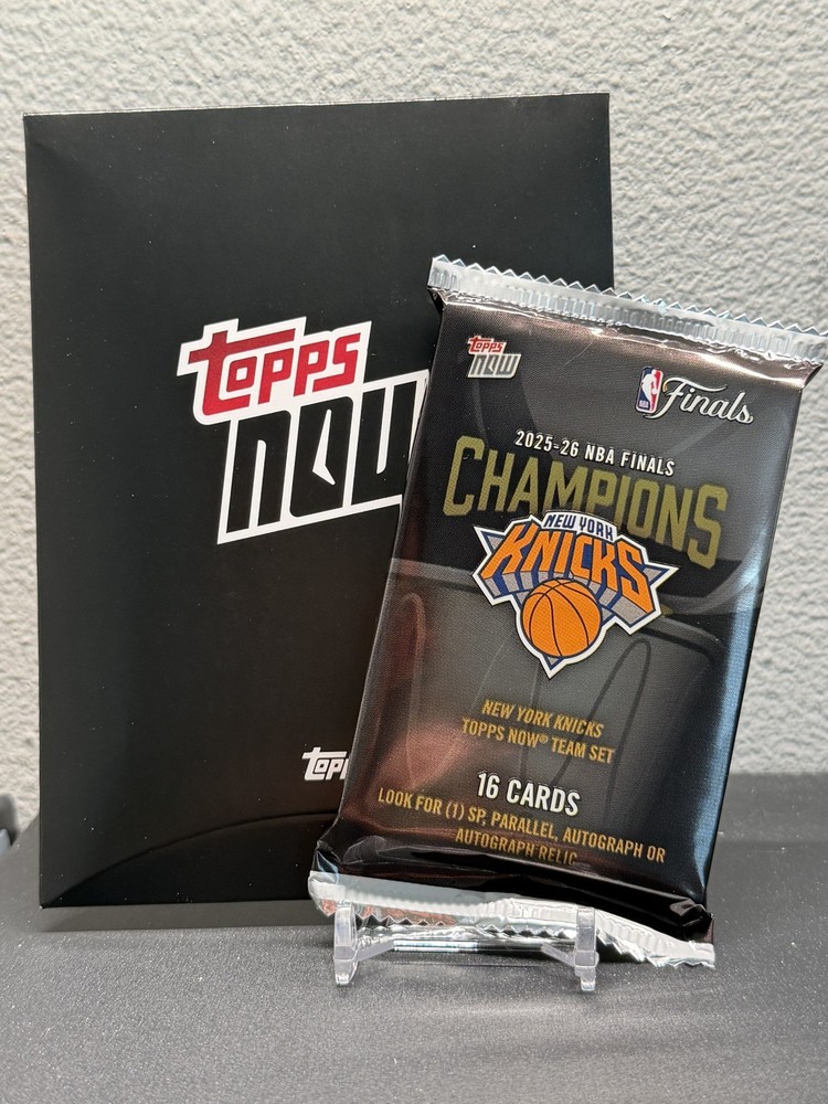 2026 Topps Now NBA CHAMPIONS New York Knicks – 16 Cards Team Set Sealed Pack