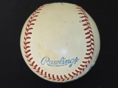 Jim Catfish Hunter signed OAL Baseball JSA CM60261
