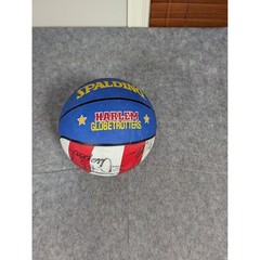Spalding Harlem Globetrotters Mini Basketball Red White Blue Printed Signatures