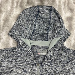 Gonzaga Bulldogs Jacket Mens Large Gray Performance Hooded Full Zip Under Armour