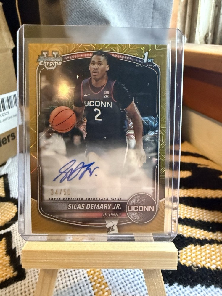 Topps 2025-26 Bowman Chrome Silas Demary Jr. CPA-SD Auto /50 UConn
