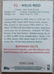 2009-10 Bowman &rsquo;48 – Willis Reed #93 Blue /1948