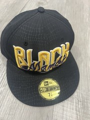 New Era Kobe Bryant Lakers Black And Yellow Black Mamba 59Fifty Fitted Hat 7 1/8