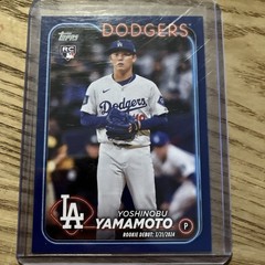 2024 Topps Yoshinonbu Yamamoto Rookie Card Royal Blue Parallel #US149