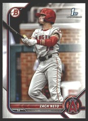 Zach Neto #BD-18 2022 Bowman Draft Los Angeles Angels