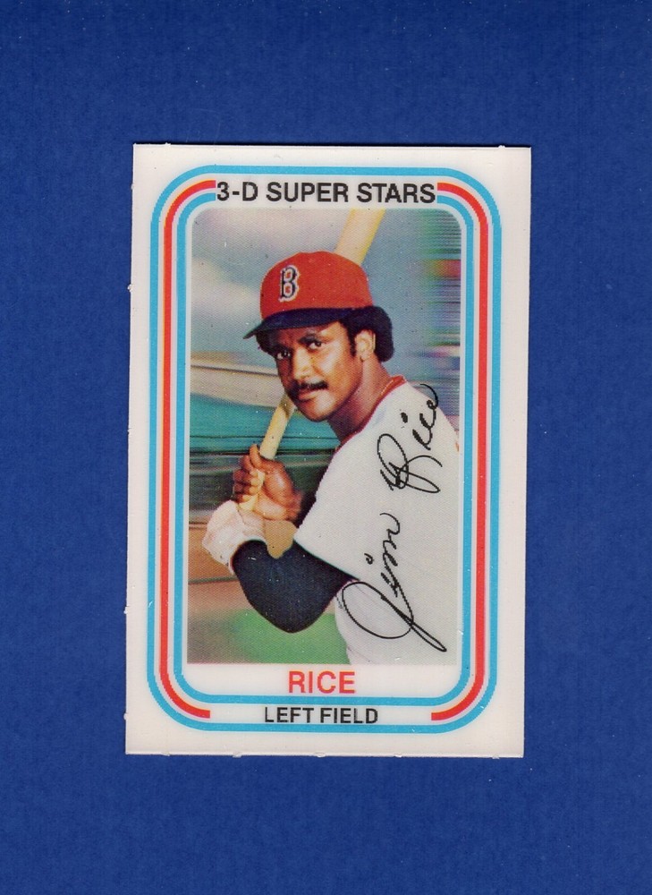 #10 JIM RICE, Red Sox HOF 1976 Kelloggs 3-D no cracks 1st Kellogg ~ 2nd Year N4
