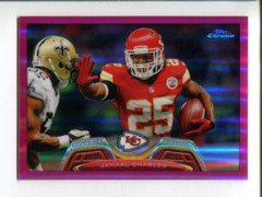 Jamaal Charles #/399 2013 Topps Chrome BCA Pink Refractor #192🏈