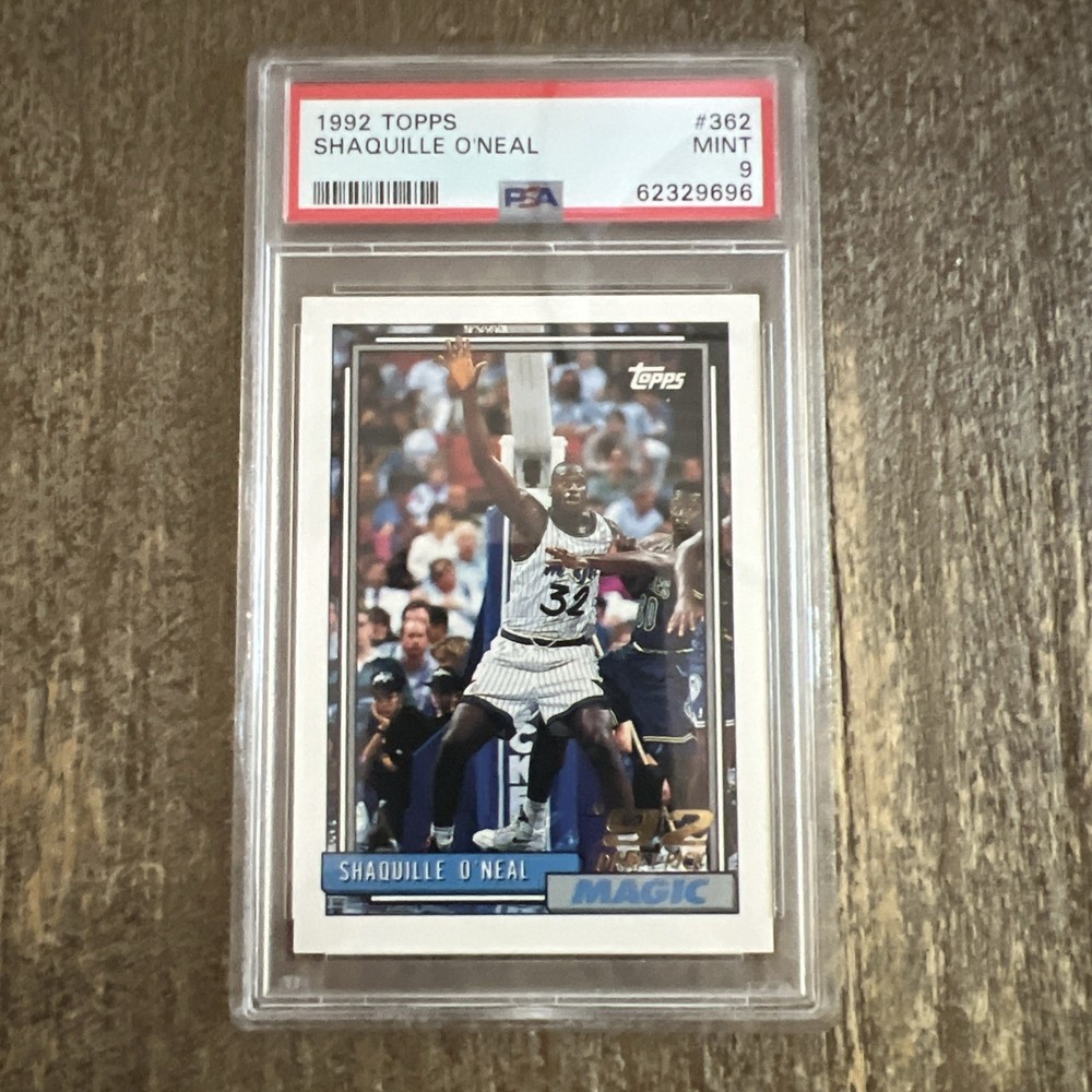 Shaquille O&rsquo;Neal PSA 9 MINT 1992 Topps #362