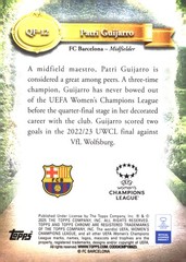 2024-25 Topps Chrome UEFA Women&rsquo;s CL Patri Guijarro #QF-12 Queens of Football