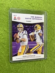 Joe Burrow ROOKIE CARD JUSTIN JEFFERSON RC 2020 Panini JOE BURROW Contenders
