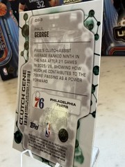 2025-26 Topps Chrome Update Clutch Gene /150 Blue Paul George #CG-3 76ers SP