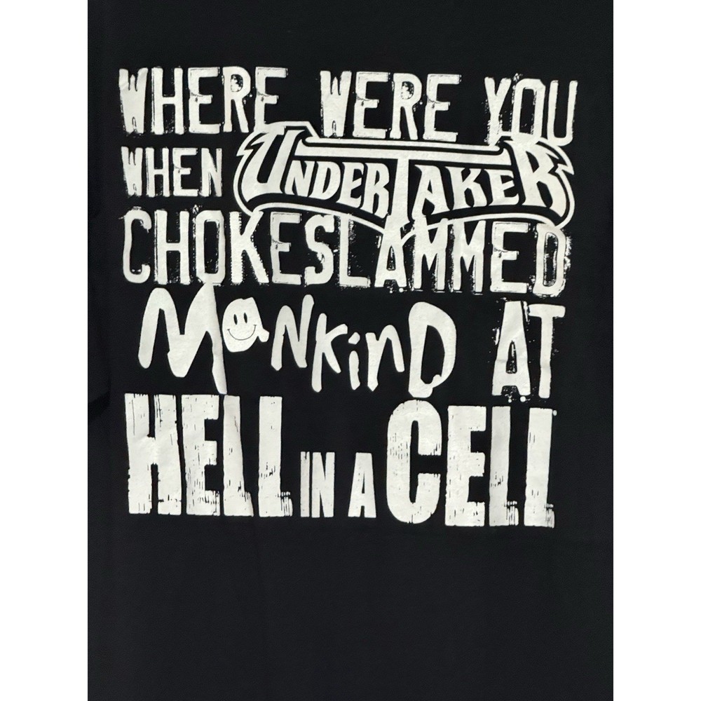 WWE Undertaker Shirt Hell In A Cell Slam Crate Exclusive Black T-Shirt Size 2XL