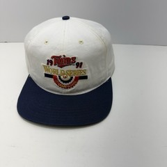 Vintage Minnesota Twins Mens Hat Snapback White Trucker Baseball MLB Annco